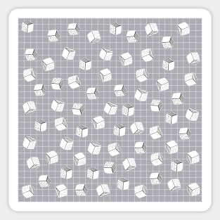 Cute Tofu Cubes Pattern Sticker